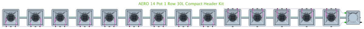 ALIEN AERO 14 Pot 1 Row Kit