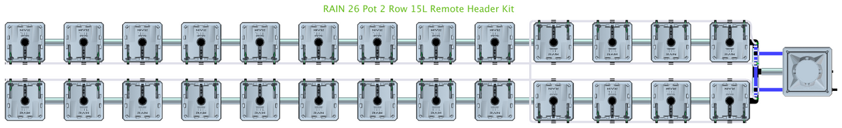 ALIEN RAIN 26 Pot 2 Row Kit