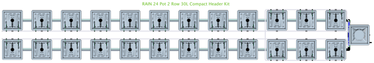 ALIEN RAIN 24 Pot 2 Row Kit
