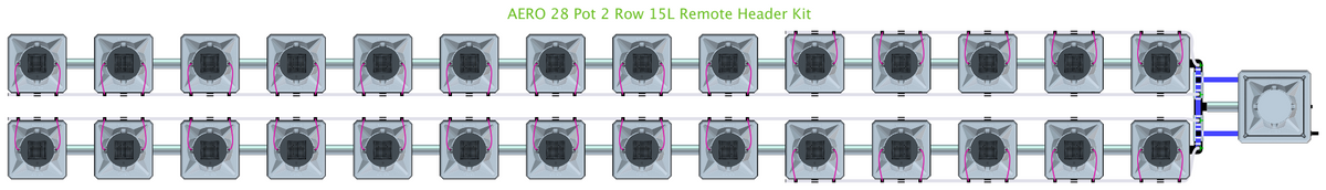 ALIEN AERO 28 Pot 2 Row Kit