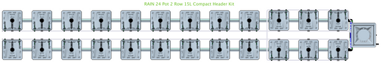 ALIEN RAIN 24 Pot 2 Row Kit
