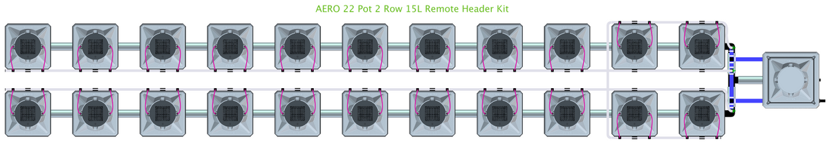 ALIEN AERO 22 Pot 2 Row Kit