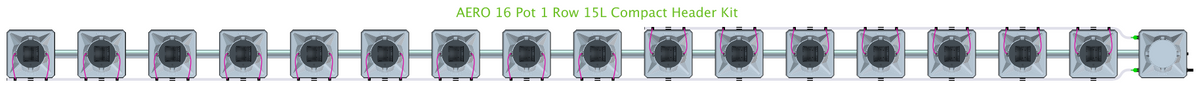 ALIEN AERO 16 Pot 1 Row Kit