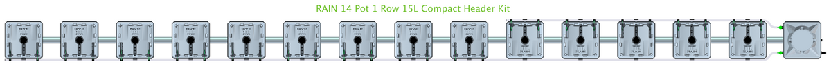 ALIEN RAIN 14 Pot 1 Row Kit