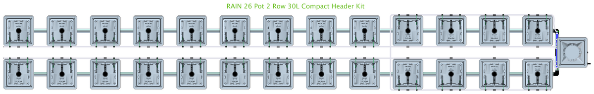 ALIEN RAIN 26 Pot 2 Row Kit