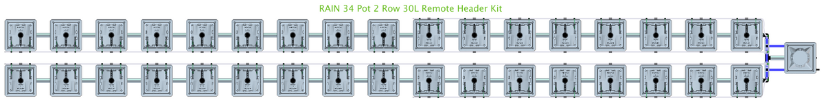 ALIEN RAIN 34 Pot 2 Row Kit