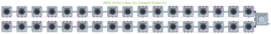 ALIEN AERO 34 Pot 2 Row Kit