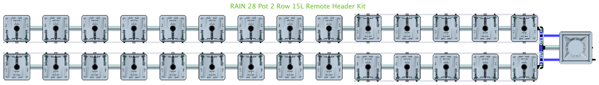 ALIEN RAIN 28 Pot 2 Row Kit