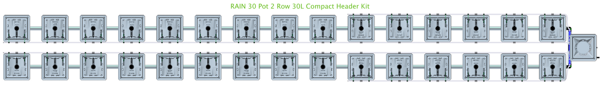 ALIEN RAIN 30 Pot 2 Row Kit