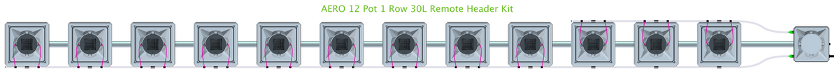 ALIEN AERO 12 Pot 1 Row Kit