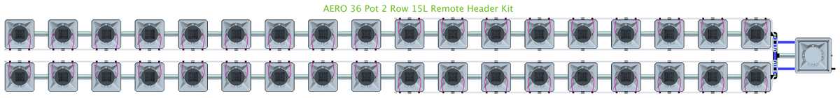 ALIEN AERO 36 Pot 2 Row Kit
