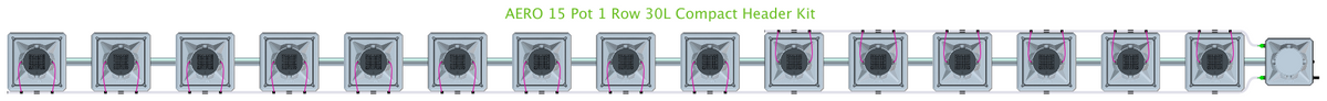 ALIEN AERO 15 Pot 1 Row Kit