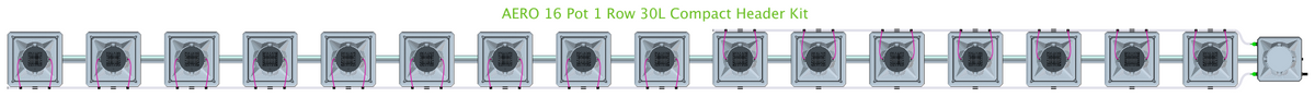 ALIEN AERO 16 Pot 1 Row Kit