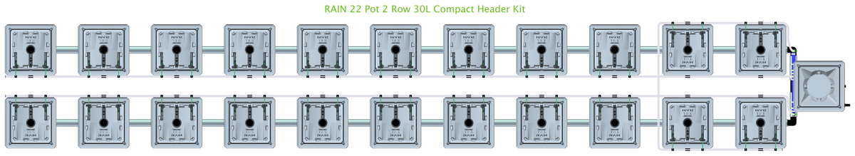 ALIEN RAIN 22 Pot 2 Row Kit