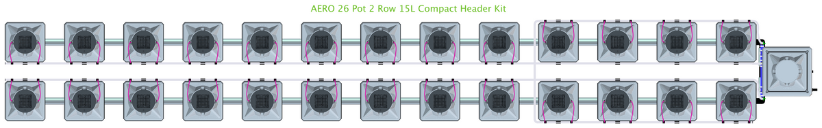 ALIEN AERO 26 Pot 2 Row Kit