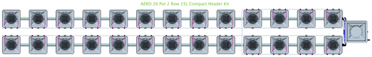 ALIEN AERO 26 Pot 2 Row Kit