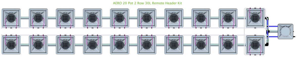 ALIEN AERO 20 Pot 2 Row Kit