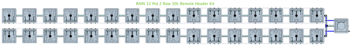 ALIEN RAIN 32 Pot 2 Row Kit