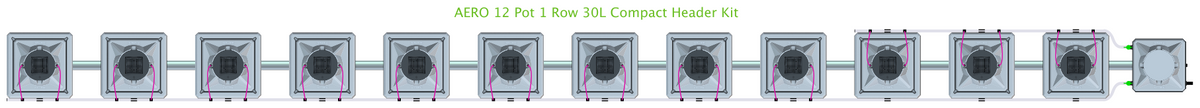 ALIEN AERO 12 Pot 1 Row Kit