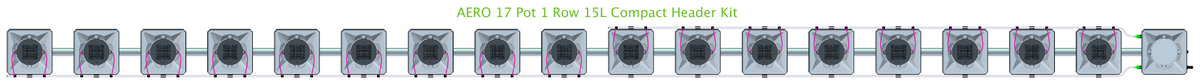 ALIEN AERO 17 Pot 1 Row Kit