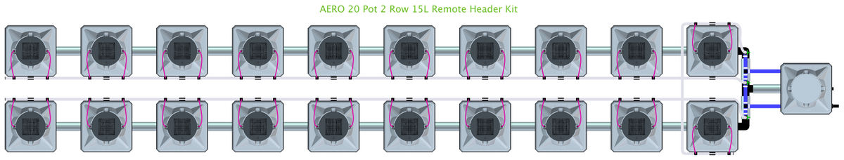 ALIEN AERO 20 Pot 2 Row Kit