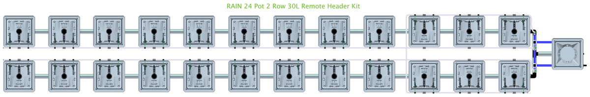 ALIEN RAIN 24 Pot 2 Row Kit