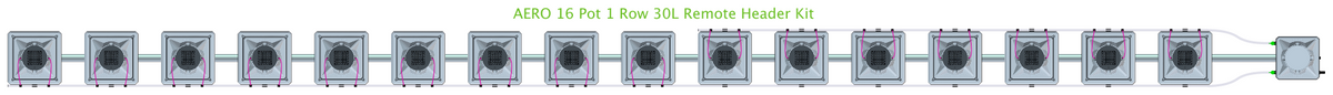 ALIEN AERO 16 Pot 1 Row Kit