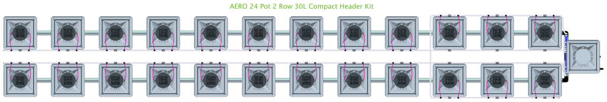 ALIEN AERO 24 Pot 2 Row Kit