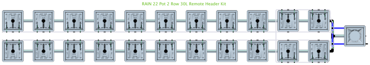 ALIEN RAIN 22 Pot 2 Row Kit