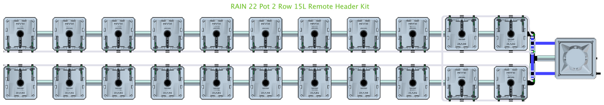 ALIEN RAIN 22 Pot 2 Row Kit