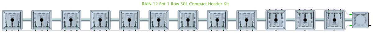 ALIEN RAIN 12 Pot 1 Row Kit