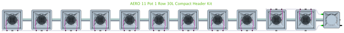 ALIEN AERO 11 Pot 1 Row Kit