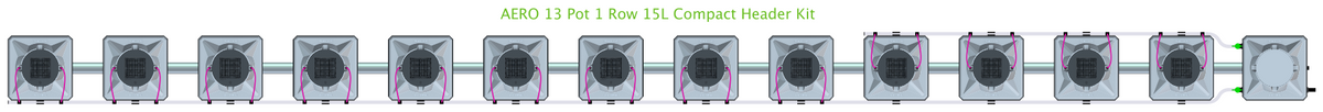 ALIEN AERO 13 Pot 1 Row Kit