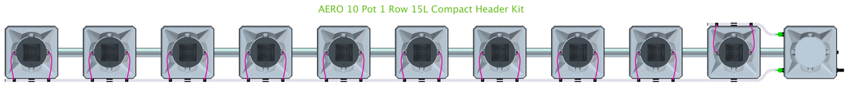 ALIEN AERO 10 Pot 1 Row Kit